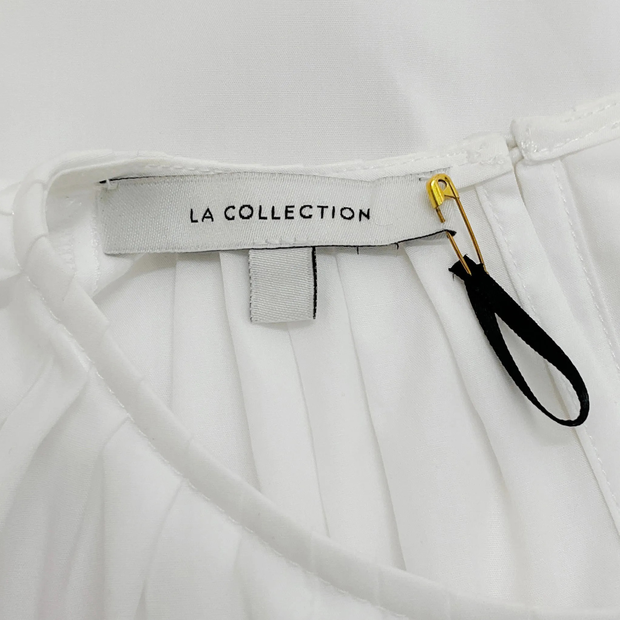 La Collection White Cotton Short Sleeved Maxi Dress