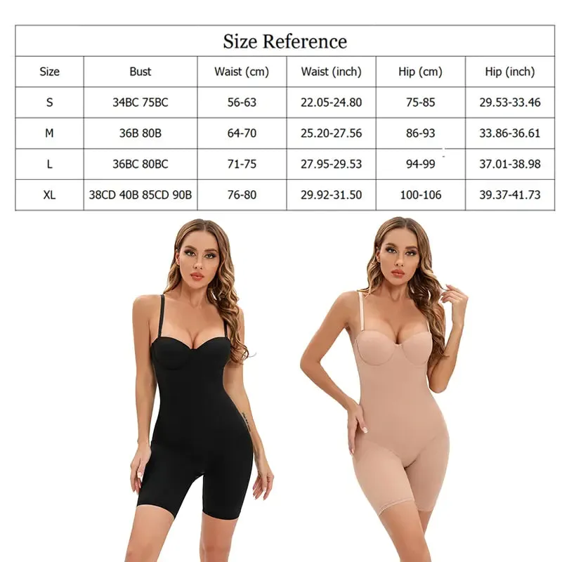 Ladies Cup Compression Low-Back Bodysuit