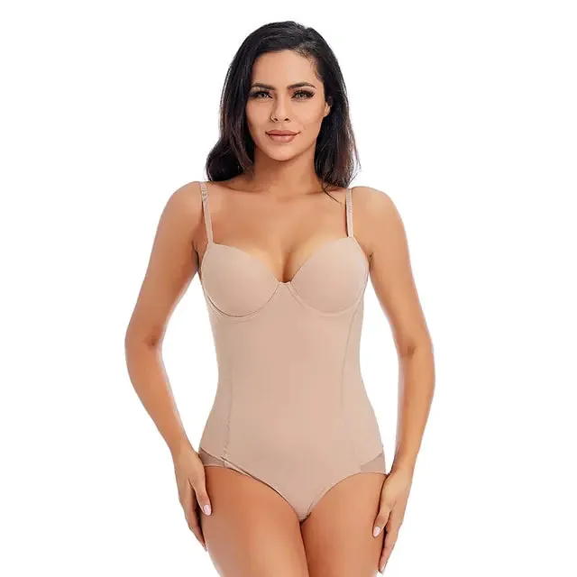 Ladies Cup Compression Low-Back Bodysuit