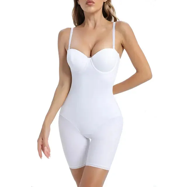 Ladies Cup Compression Low-Back Bodysuit