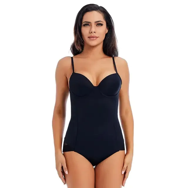 Ladies Cup Compression Low-Back Bodysuit