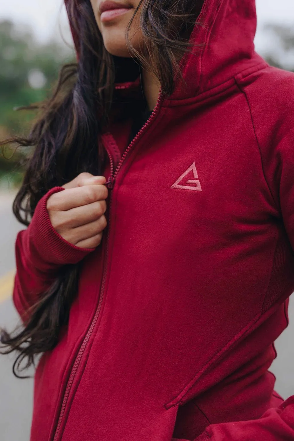 Legacy Womens Track Jacket - Maroon