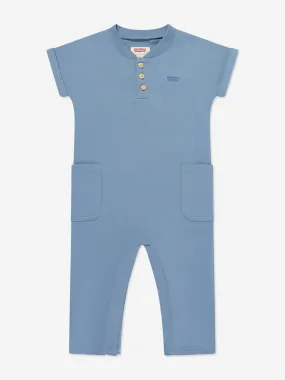 Levi's Baby Boys Henley Romper in Blue