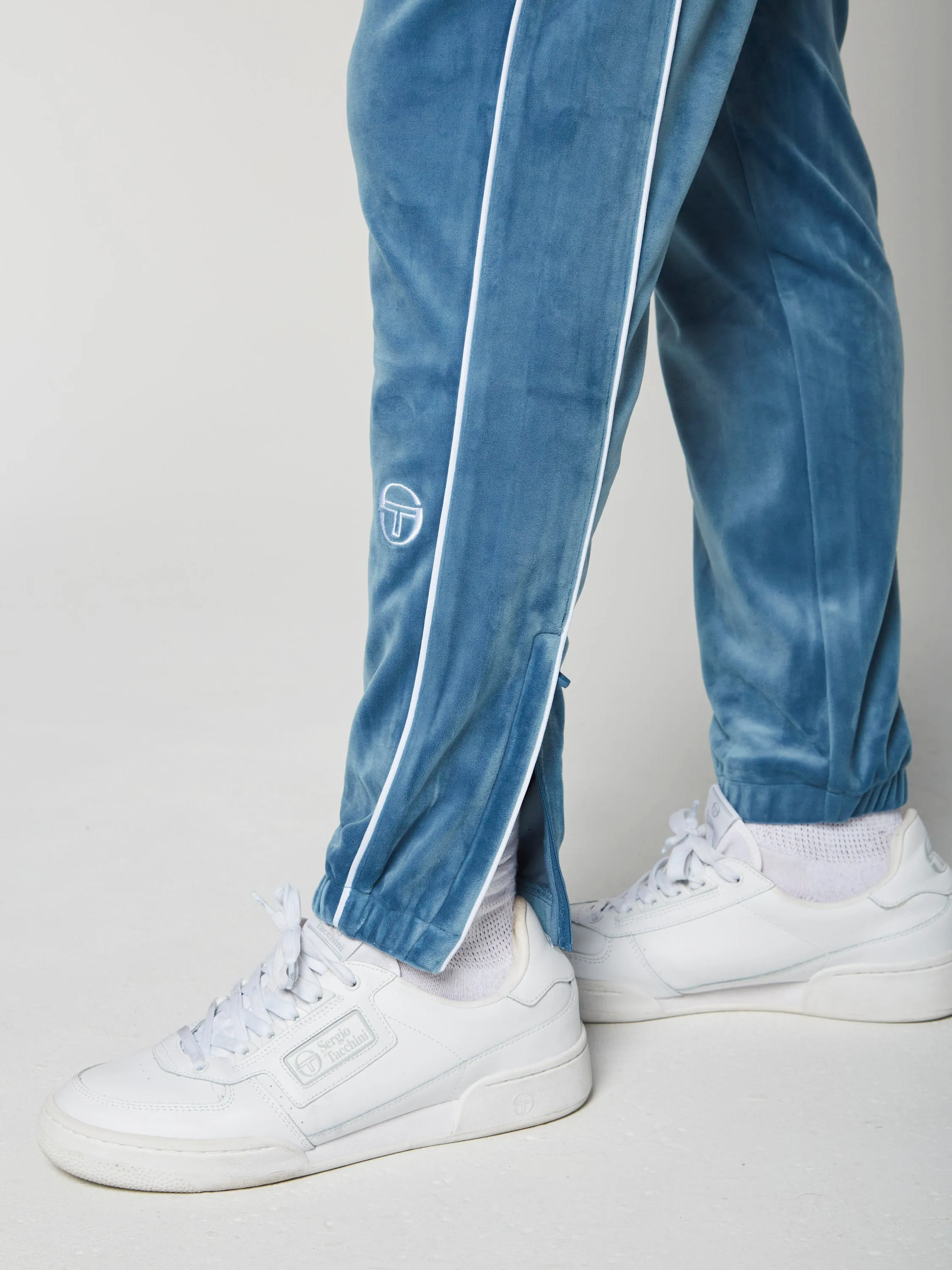 Lioni Velour Track Pant- Stellar