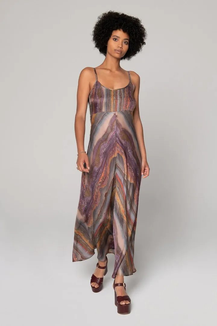 Lost Horizon Bias Maxi Dress - Multi