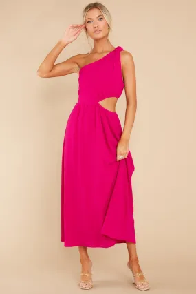 Lovely Dances Fuchsia Pink Maxi Dress