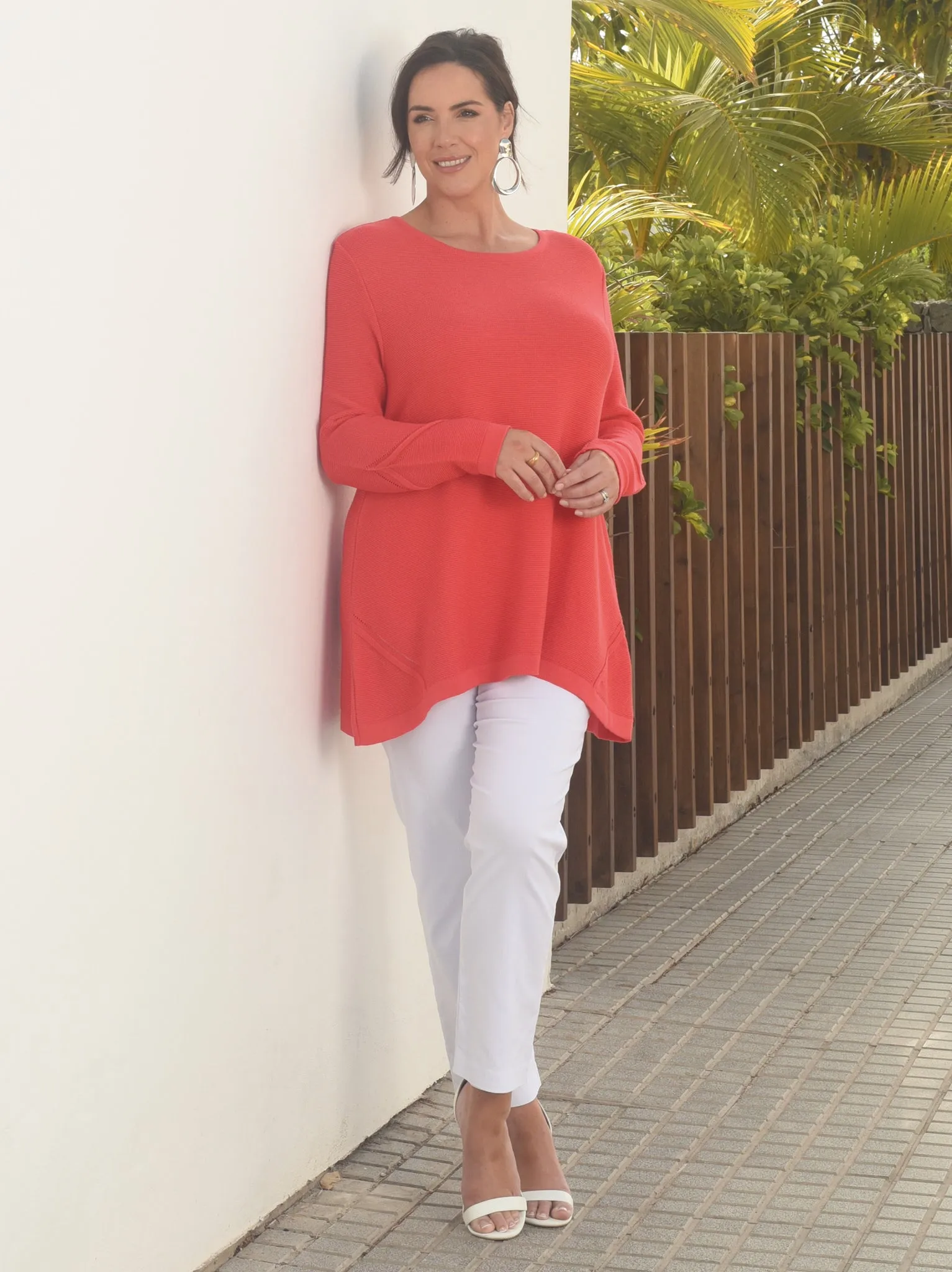 Margaret Knitted Jumper - Coral