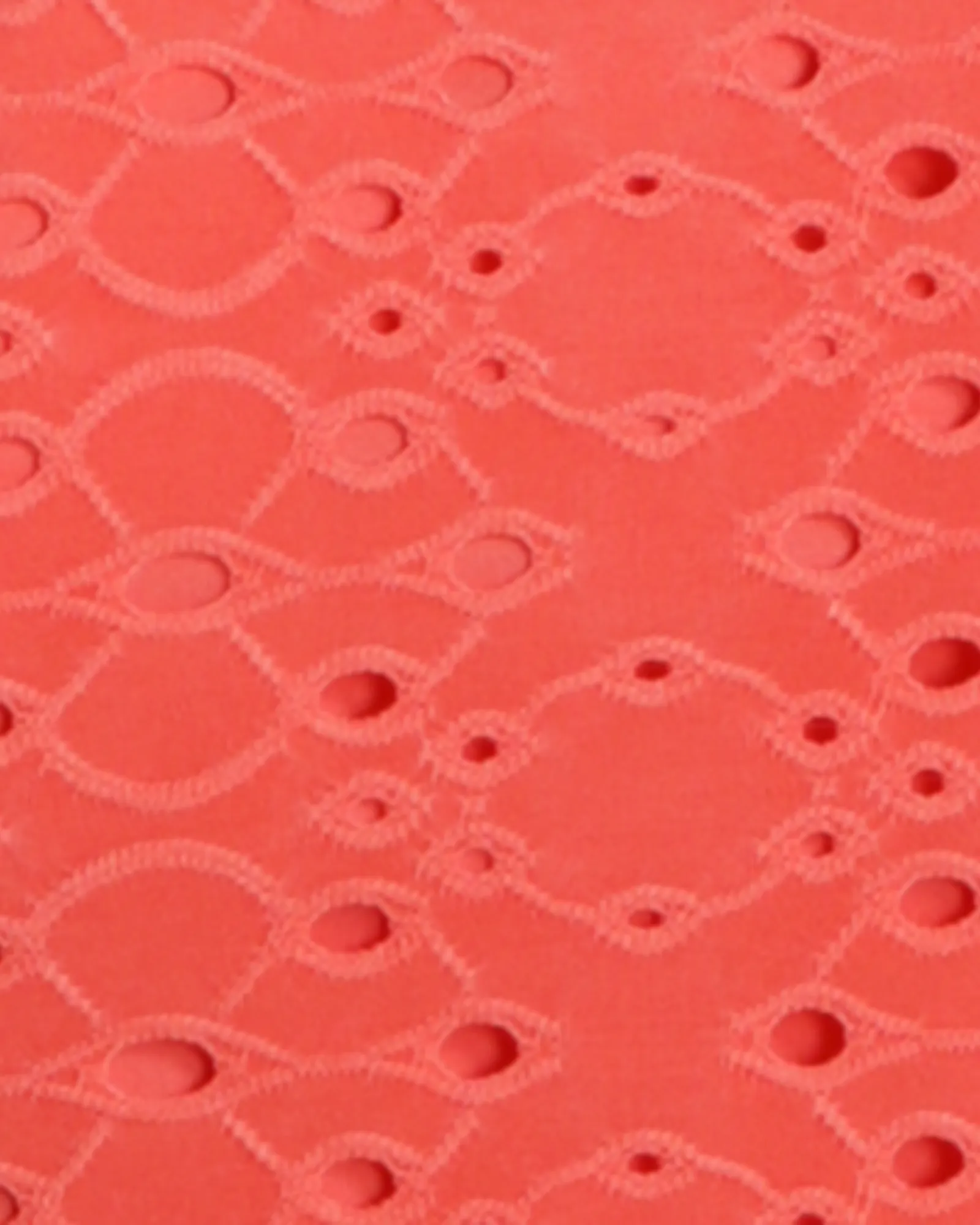 Maria Eyelet A-Line Dress | Coral