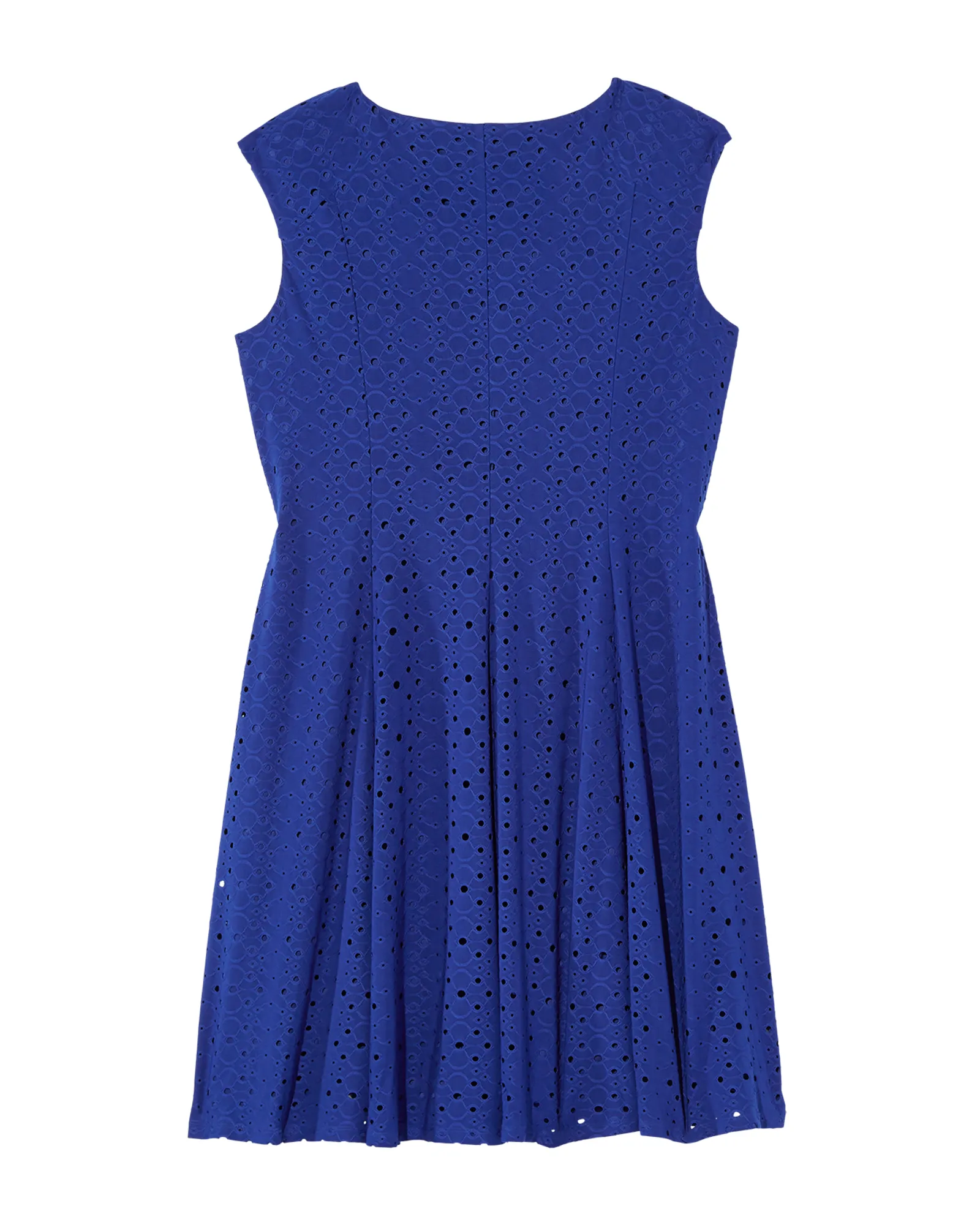 Maria Eyelet A-Line Dress | Royal Blue