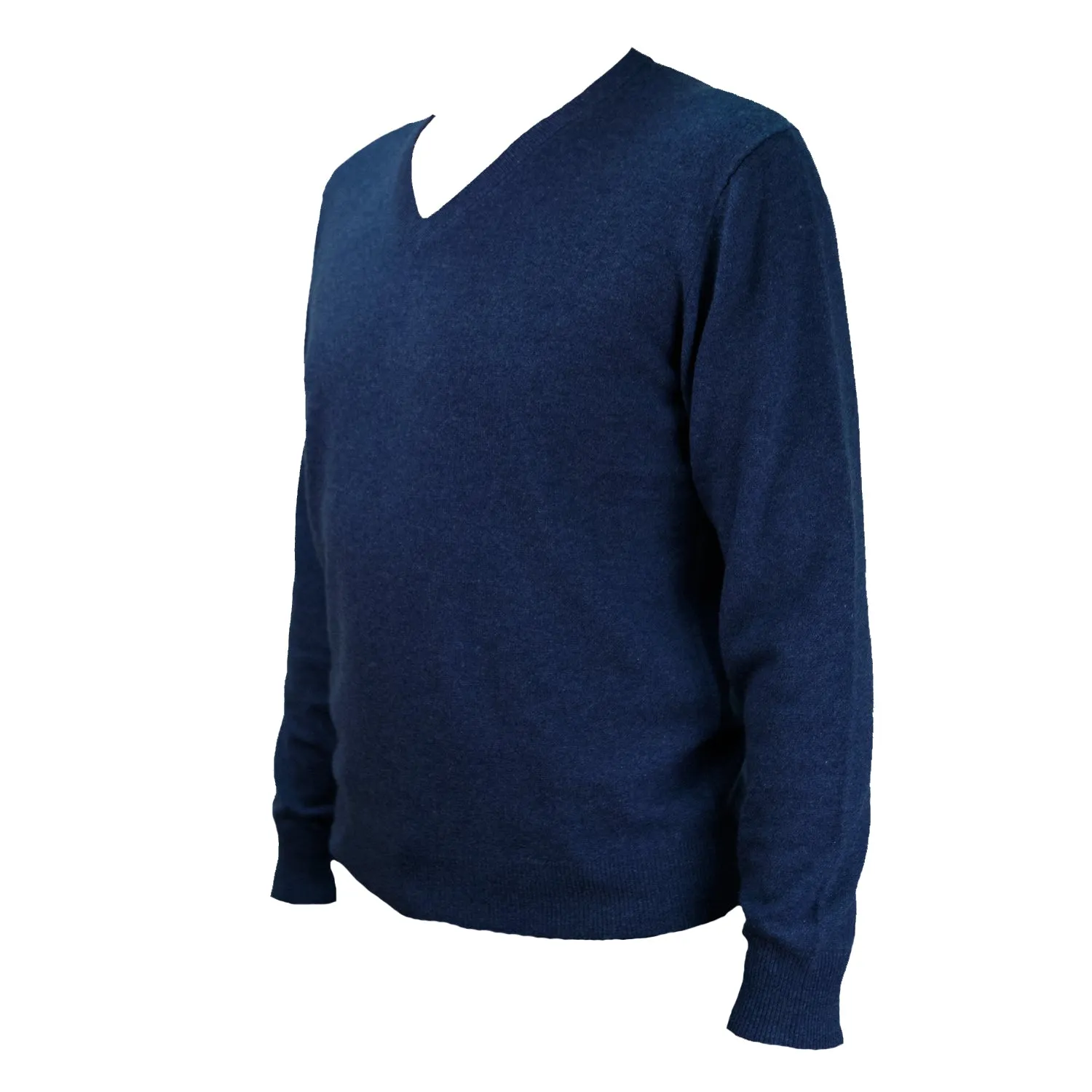 Men's Dunedin Cashmere 100% Cashmere V  Denim