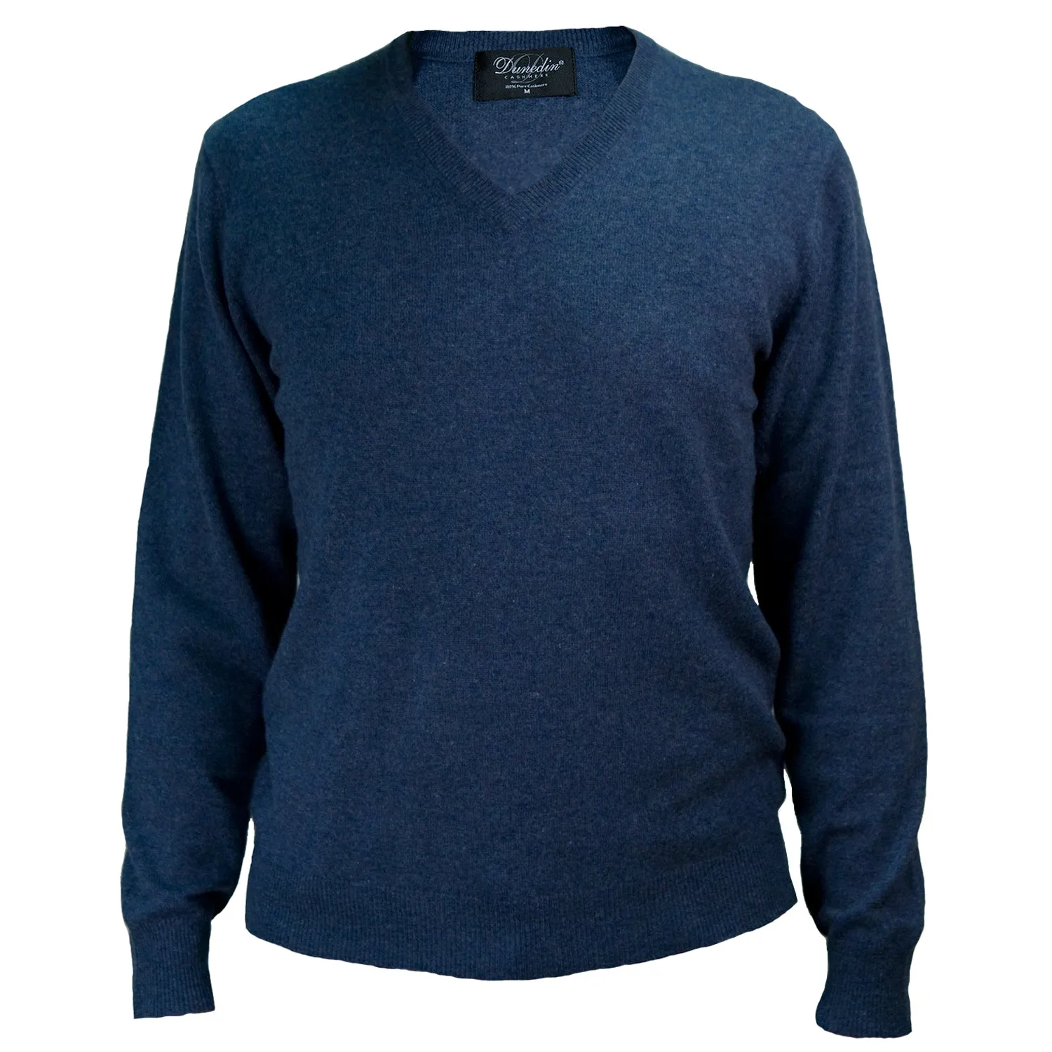 Men's Dunedin Cashmere 100% Cashmere V  Denim