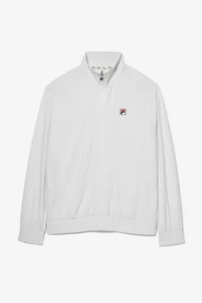 Mens Fila Woven Court Track Jacket (White)