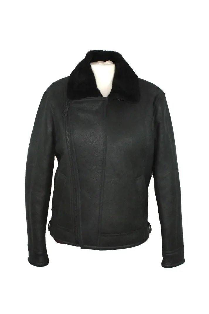 Mens Sheepskin Jacket Aviator Flying Style