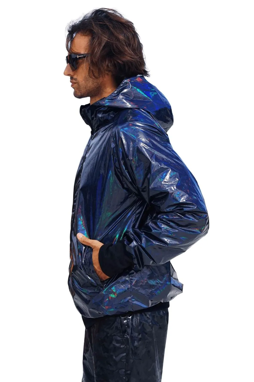 Mens Throwback Windbreaker - Aurora