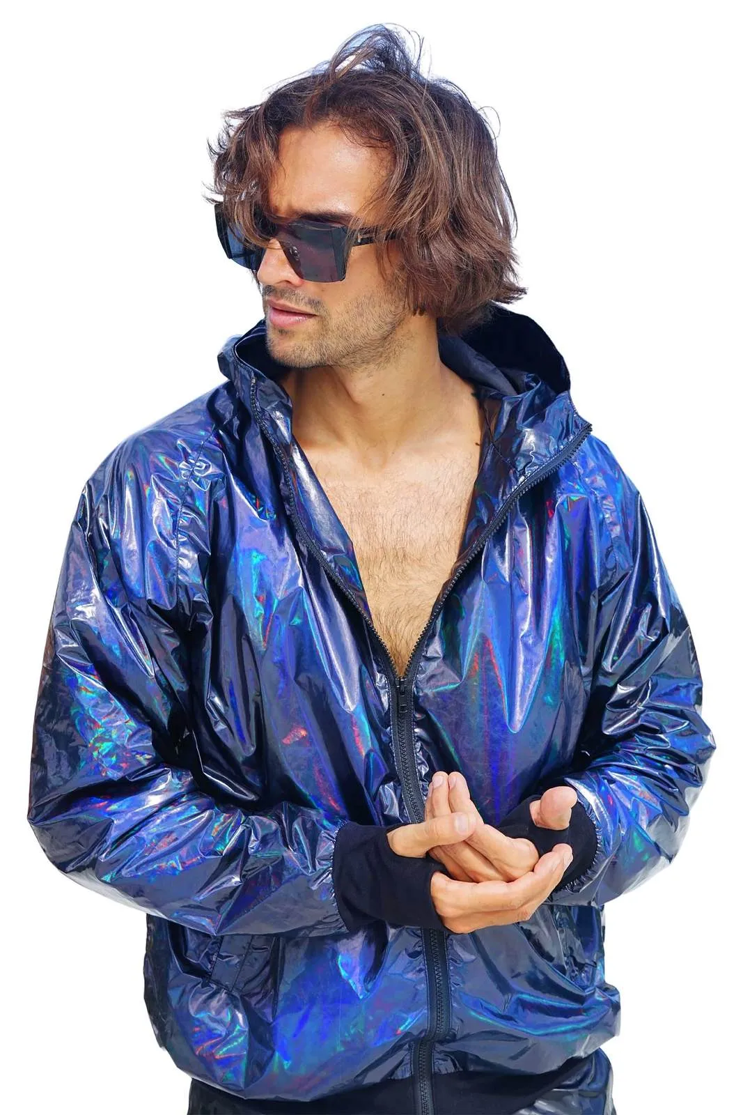 Mens Throwback Windbreaker - Aurora