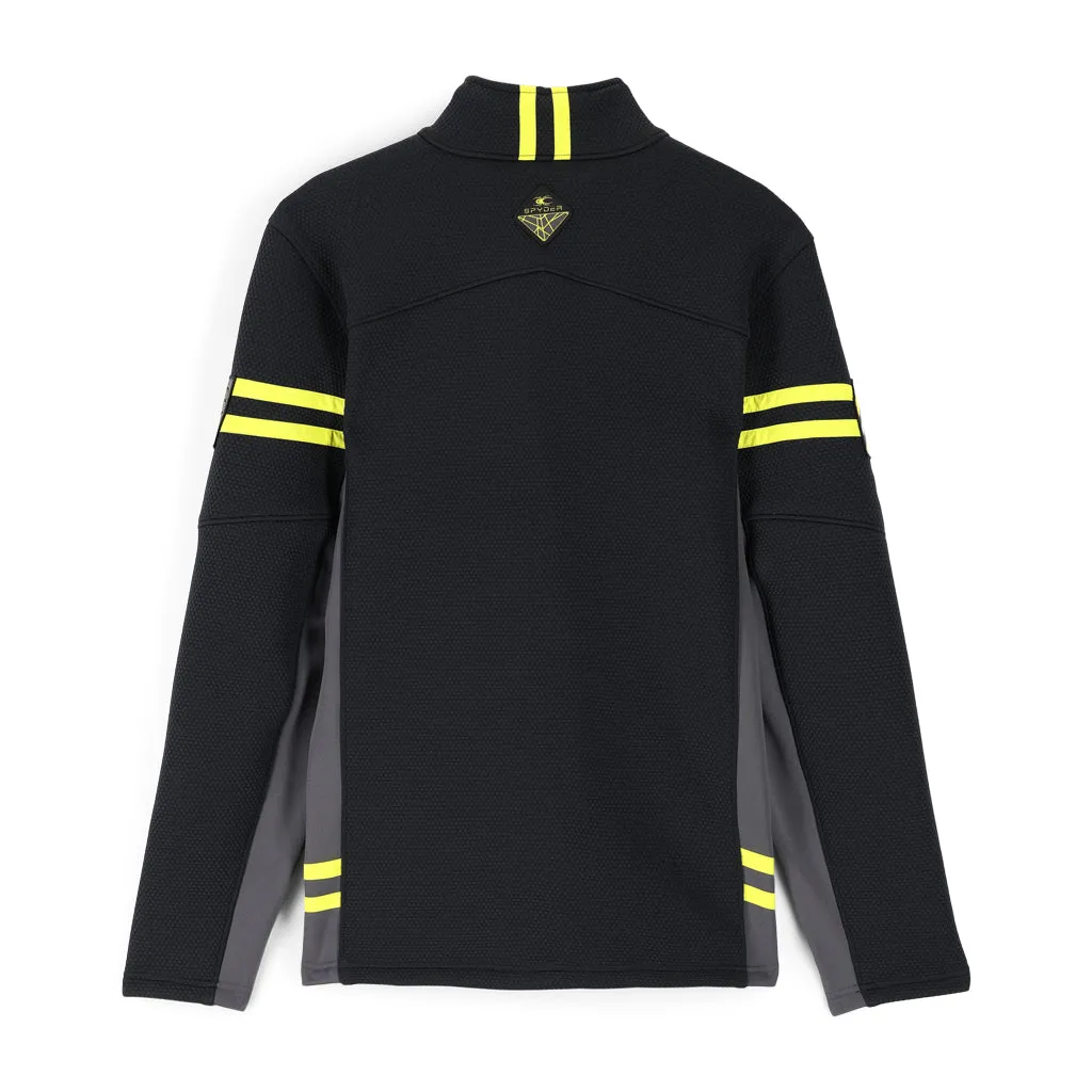 Mens Wengen Encore Full Zip - Black Citron (2022)