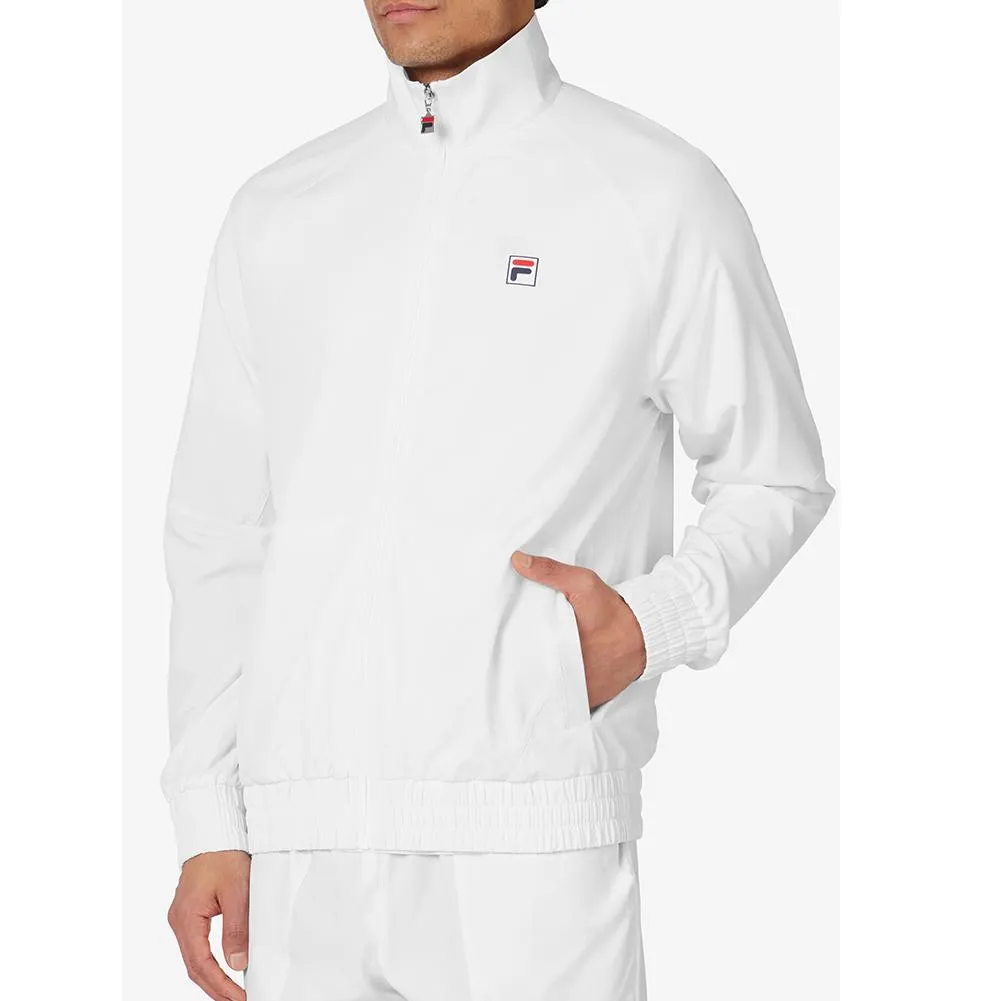 Men's Woven Court Tennis Track Jacket White