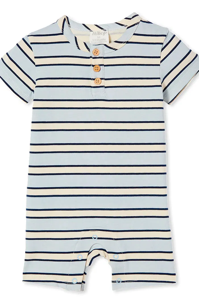 MILKY Blue Stripe Romper