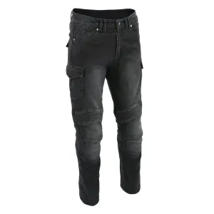 Milwaukee Leather MDM5010 Men's Black Knee Flex Armored Straight Cut