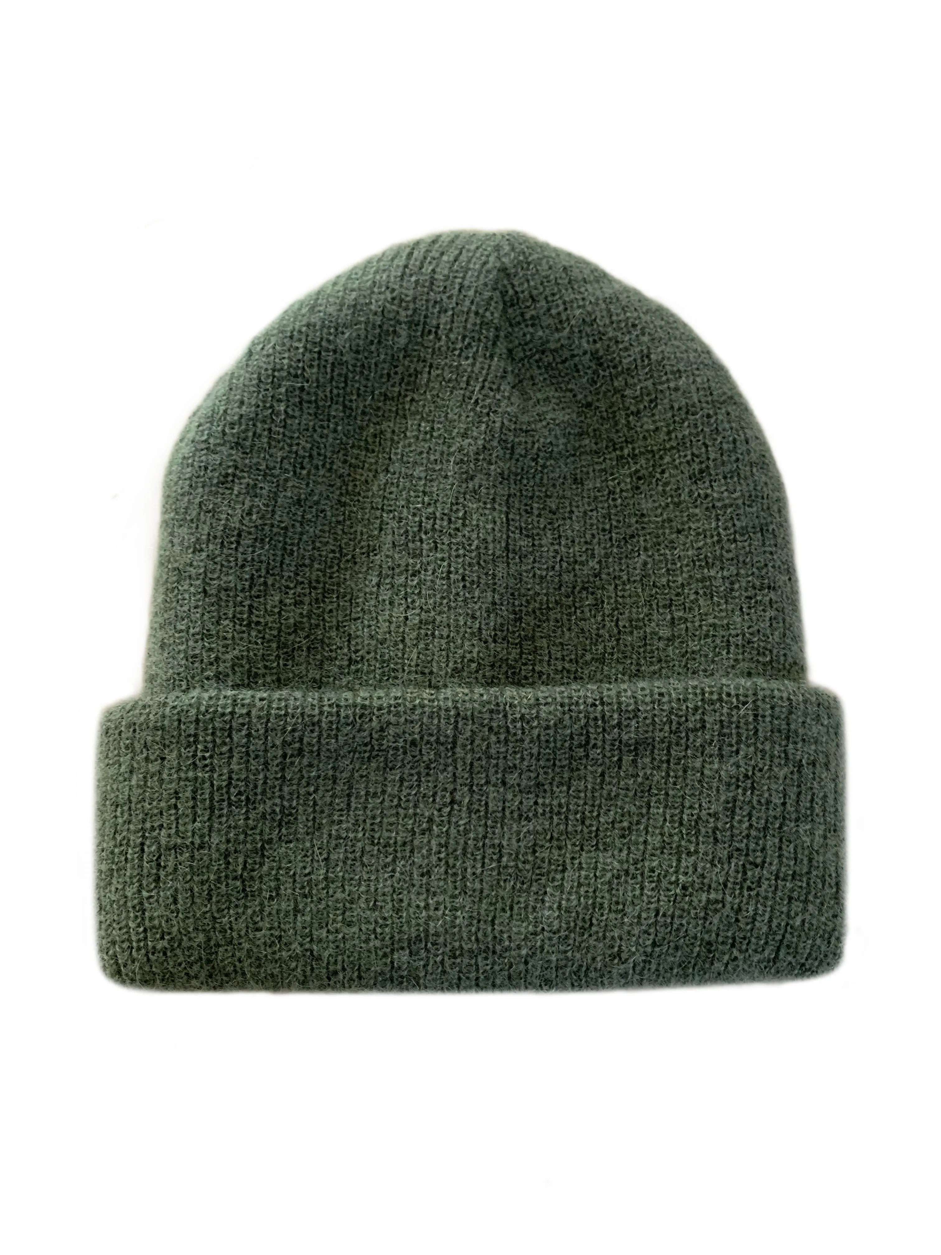 Mohair Beanie Moss Green