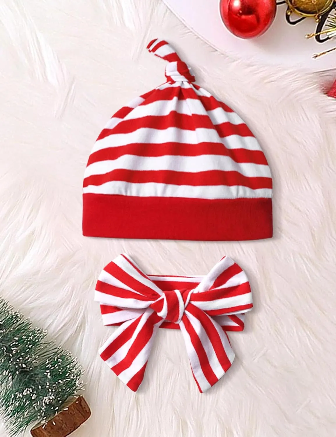 My First Christmas Baby Girl Clothes Cute Baby Girl Christmas Romper   Pants 4PCS Baby Girl Outfits