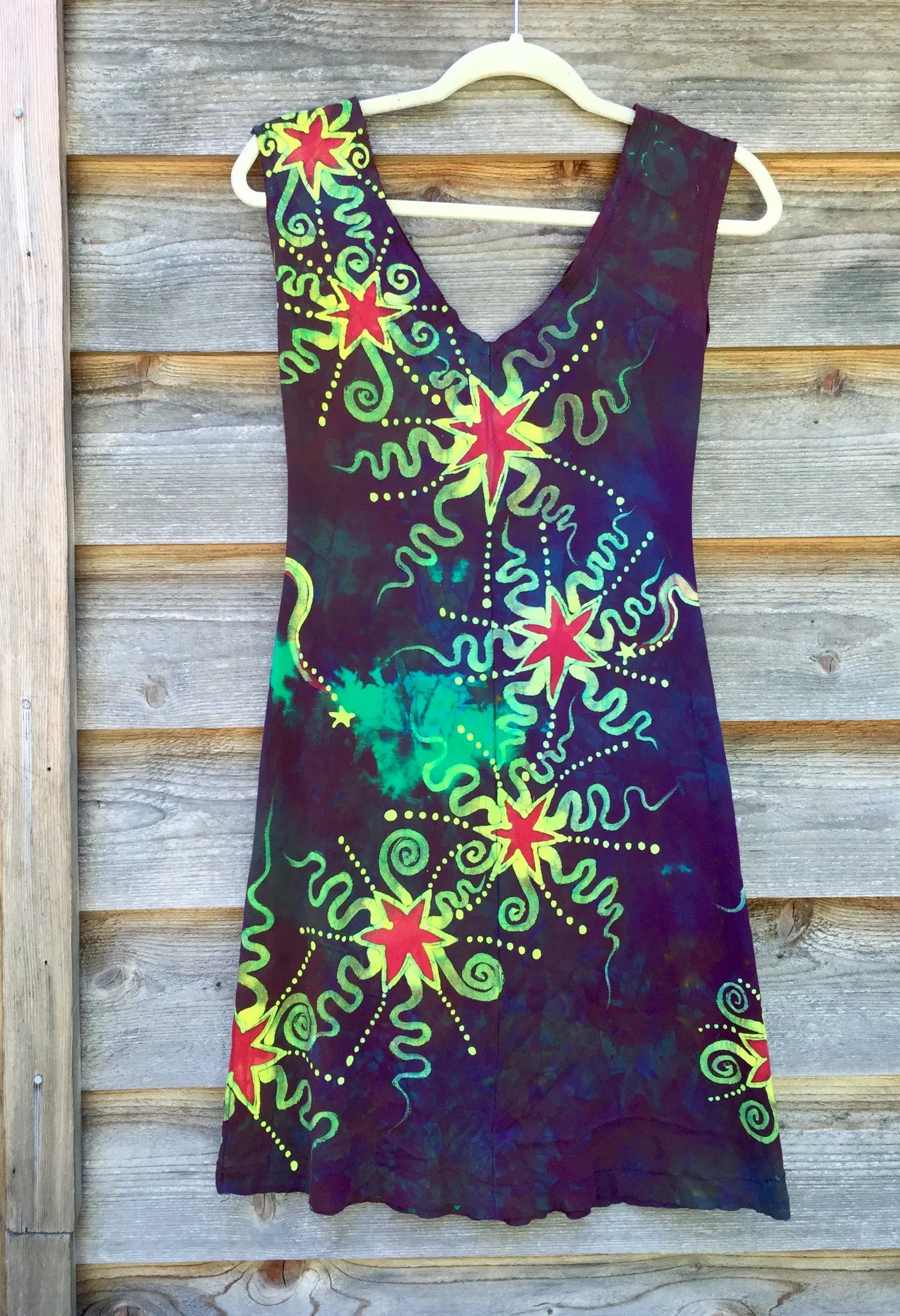 Mystic Stardust Organic Cotton Batik Dress