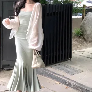 New Solid Sexy Sling Backless Fashion Slim Elegant Sleeveless Casual Maxi Summer Dress