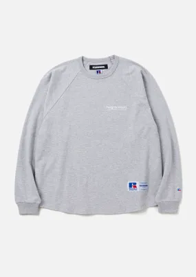 NH X RUSSELL ATHLETIC . CREWNECK LS