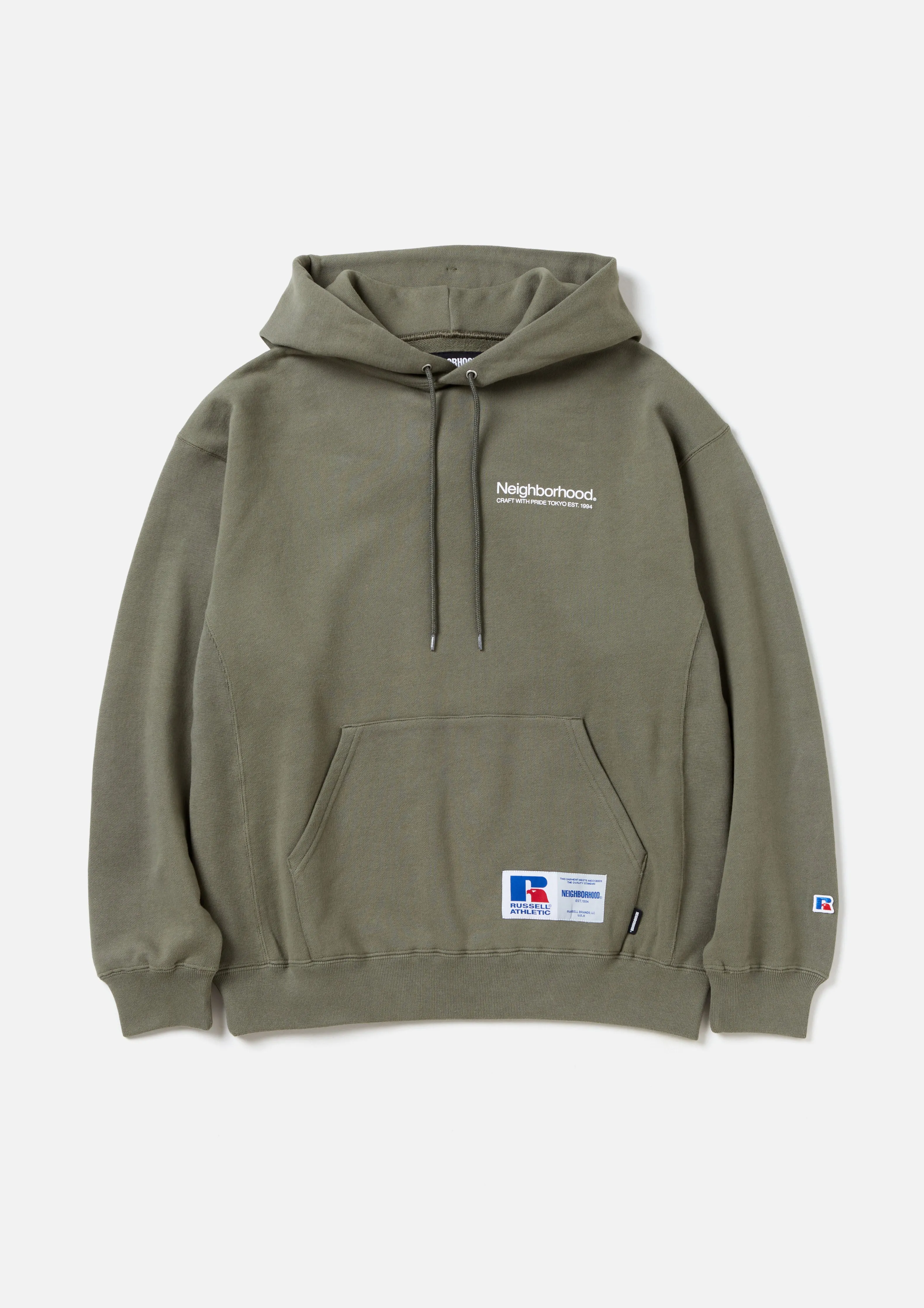 NH X RUSSELL ATHLETIC . SWEAT HOODIE LS