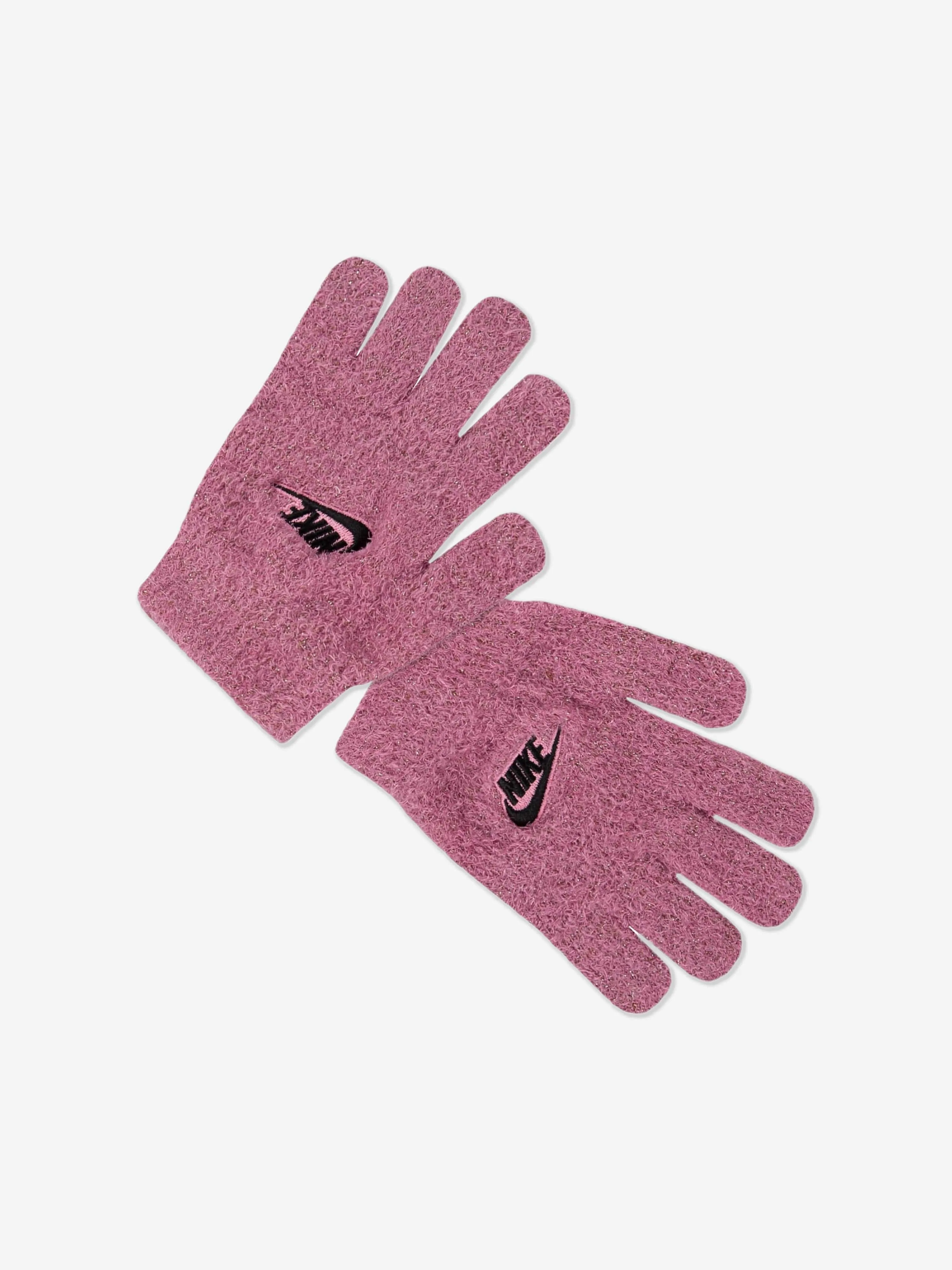 Nike Girls Twinkle Cozy Apex 2 Piece Beanie Set in Pink