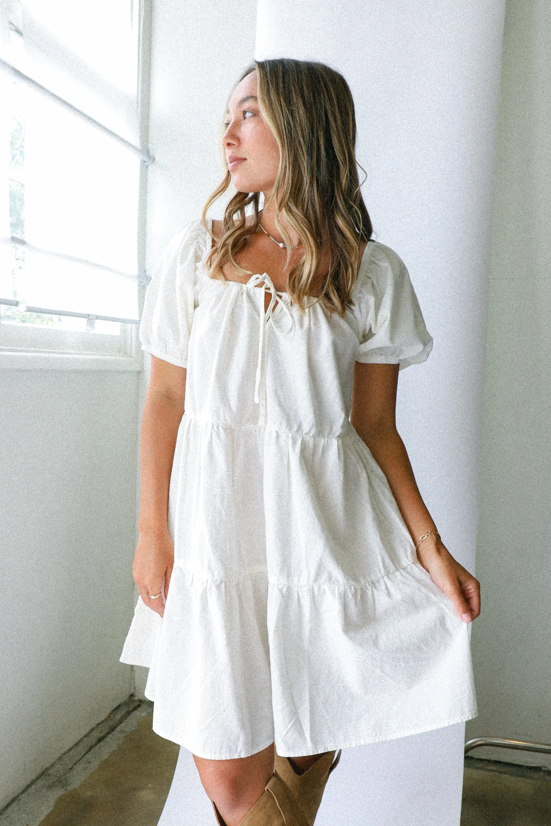 Oatmilk Playa Dress