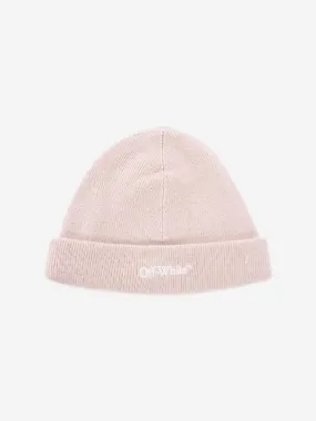 Off-White Baby Bookish Beanie Hat in Beige