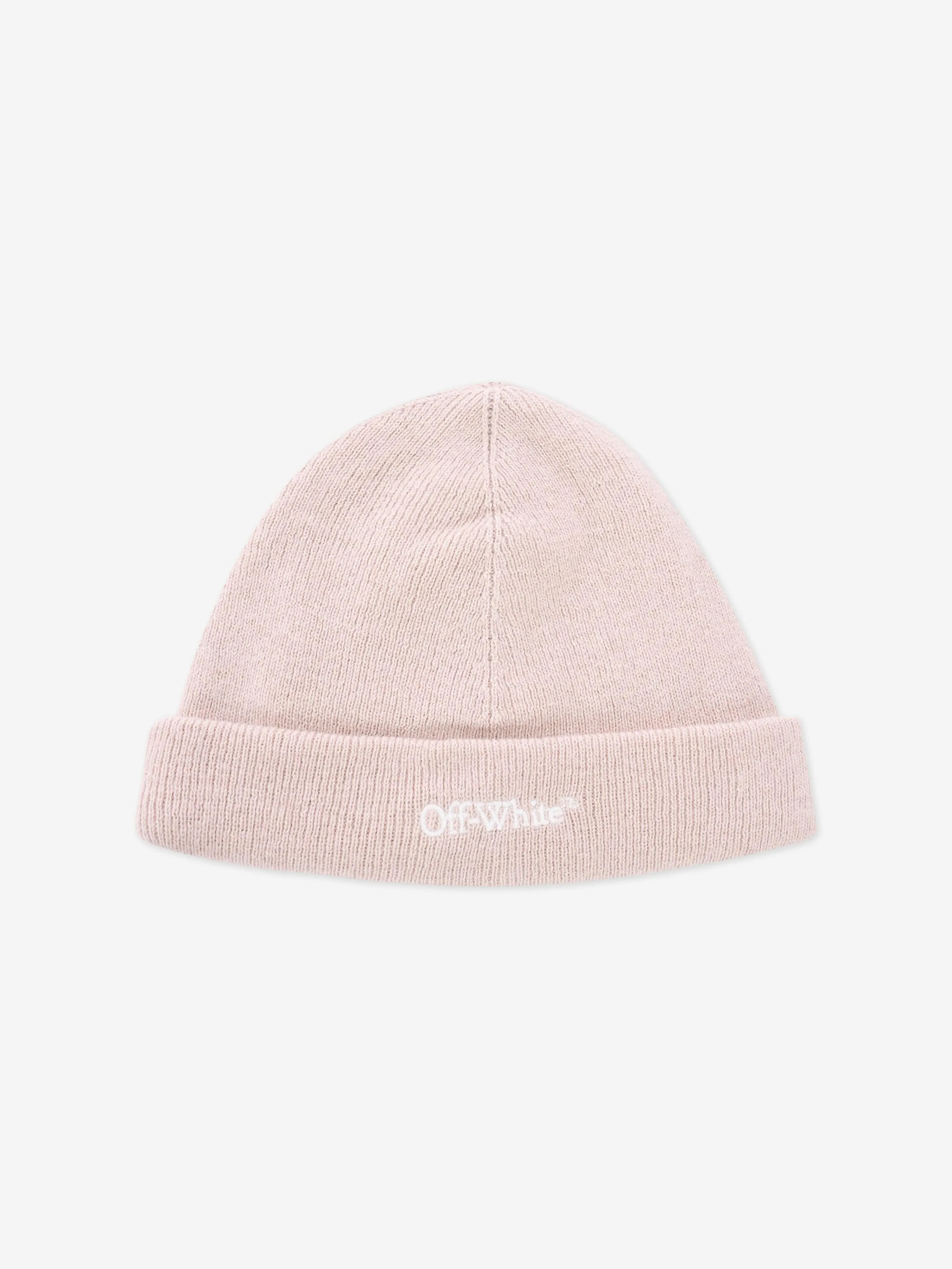 Off-White Baby Bookish Beanie Hat in Beige