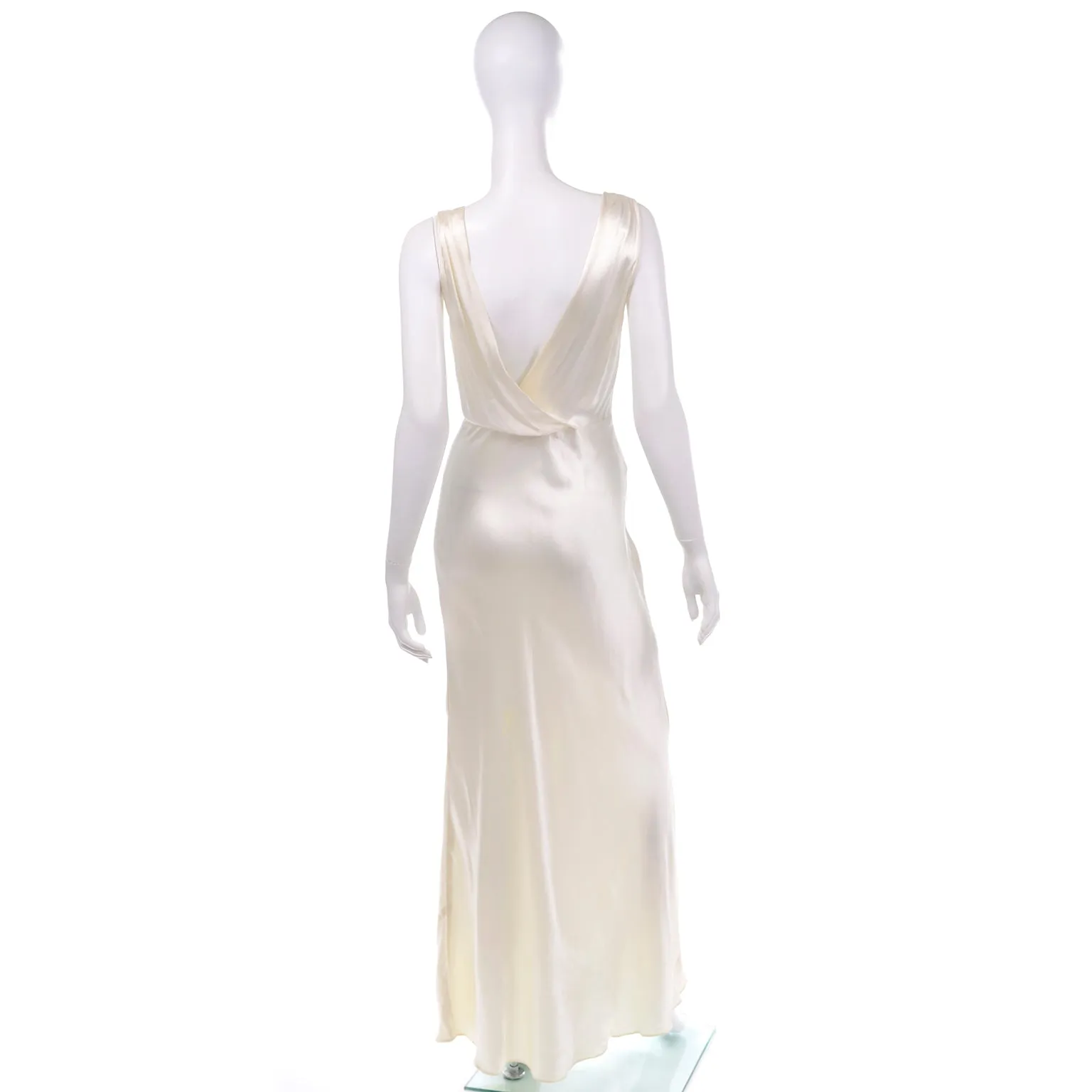 ON HOLD // 1930s Helen Lobel Hollywood Glamour Vintage Slipper Satin Nightgown