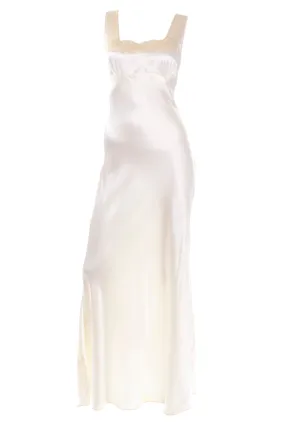 ON HOLD // 1930s Helen Lobel Hollywood Glamour Vintage Slipper Satin Nightgown