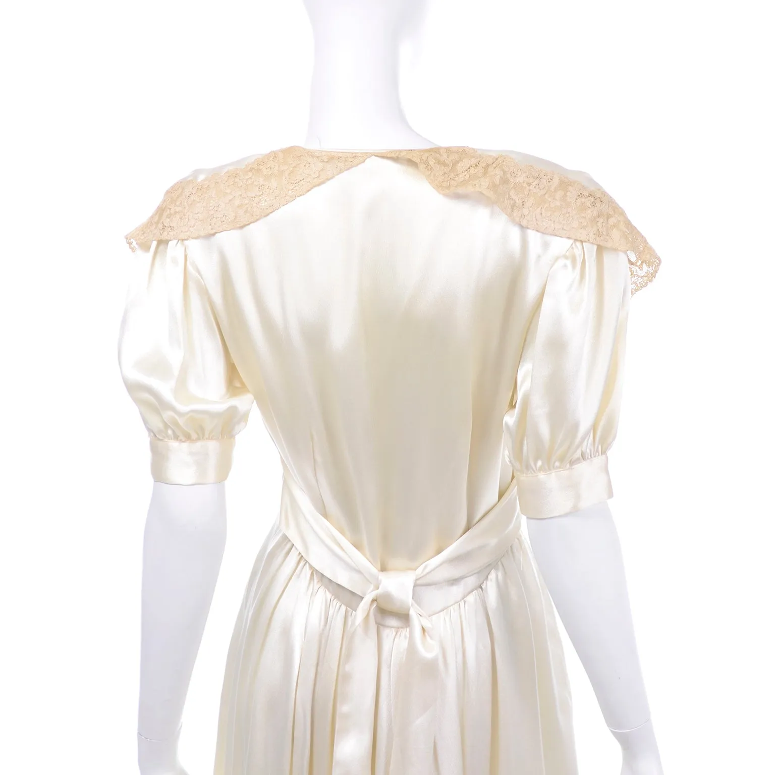 ON HOLD // 1930s Helen Lobel Hollywood Glamour Vintage Slipper Satin Nightgown