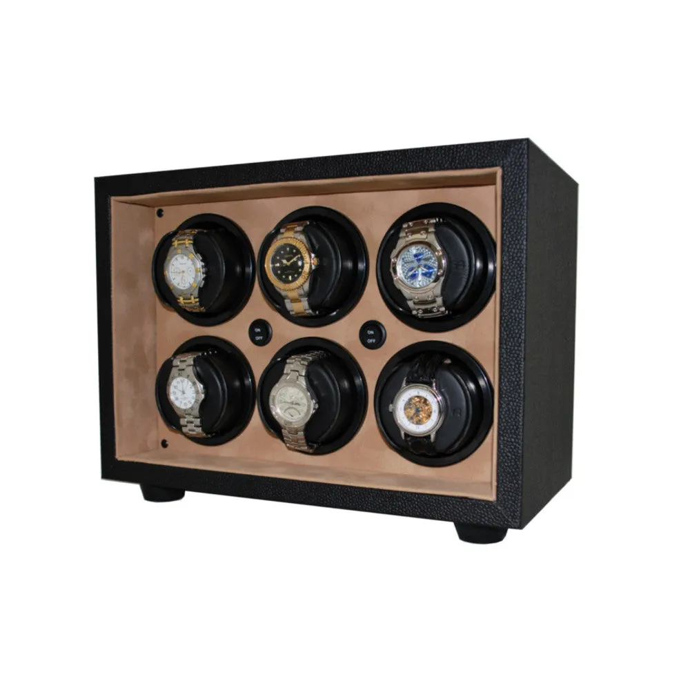 ORBITA - InSafe 6 Watch Winder | Cream Leatherette