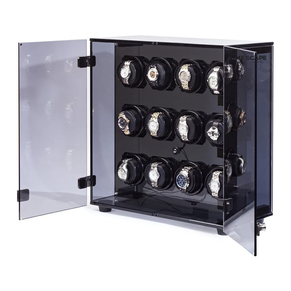 ORBITA - Milano 12 Watch Winder | Smoked Acrylic