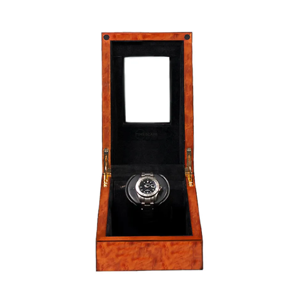 ORBITA - Siena 1 Single Watch Winder | Burlwood