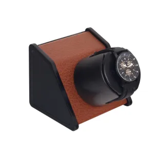 ORBITA - Sparta 1 Single Watch Winder | Brown Leatherette