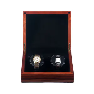 ORBITA - Sparta 2 Deluxe Double Watch Winder | Teakwood