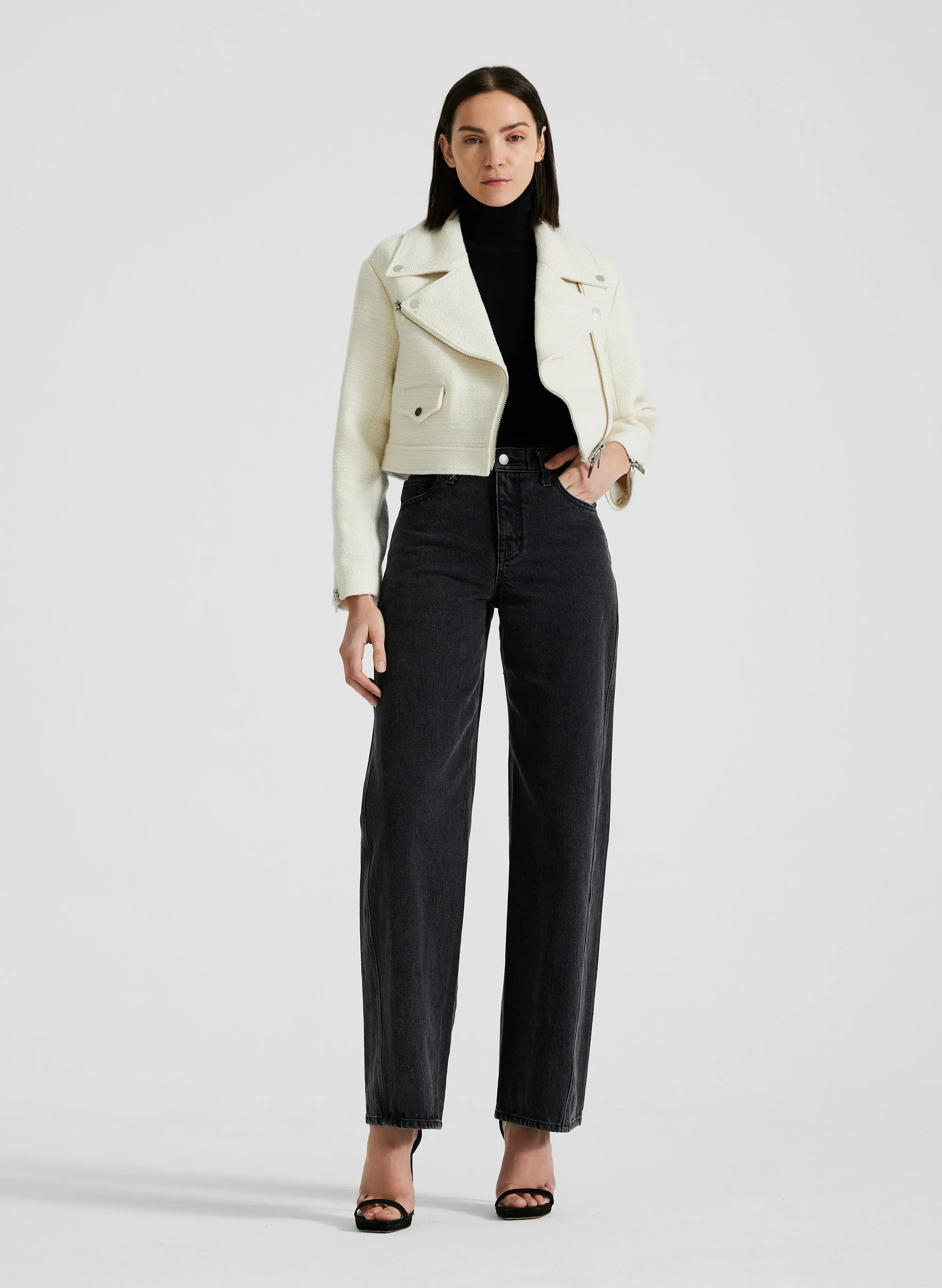 Oxford Cropped Tweed Jacket