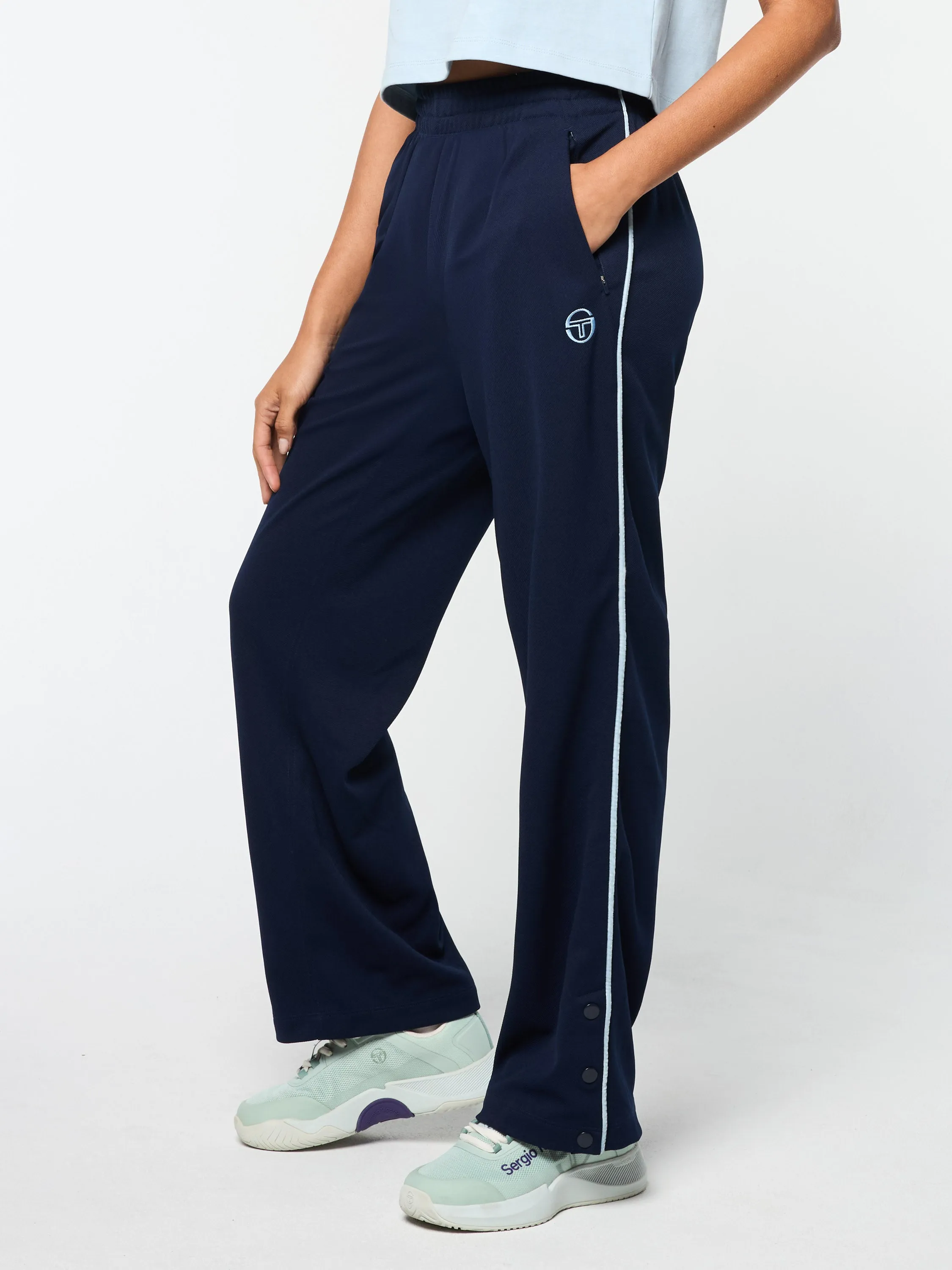 Pavia Twill Track Pant- Maritime Blue