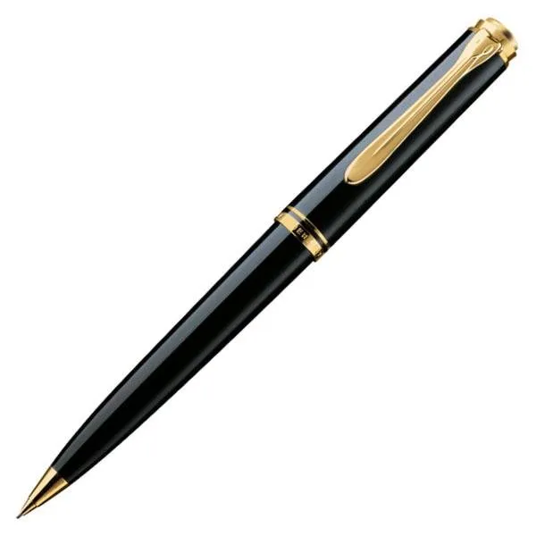 Pelikan Souveran D600 Mechanical Pencil - Black with Gold Trim