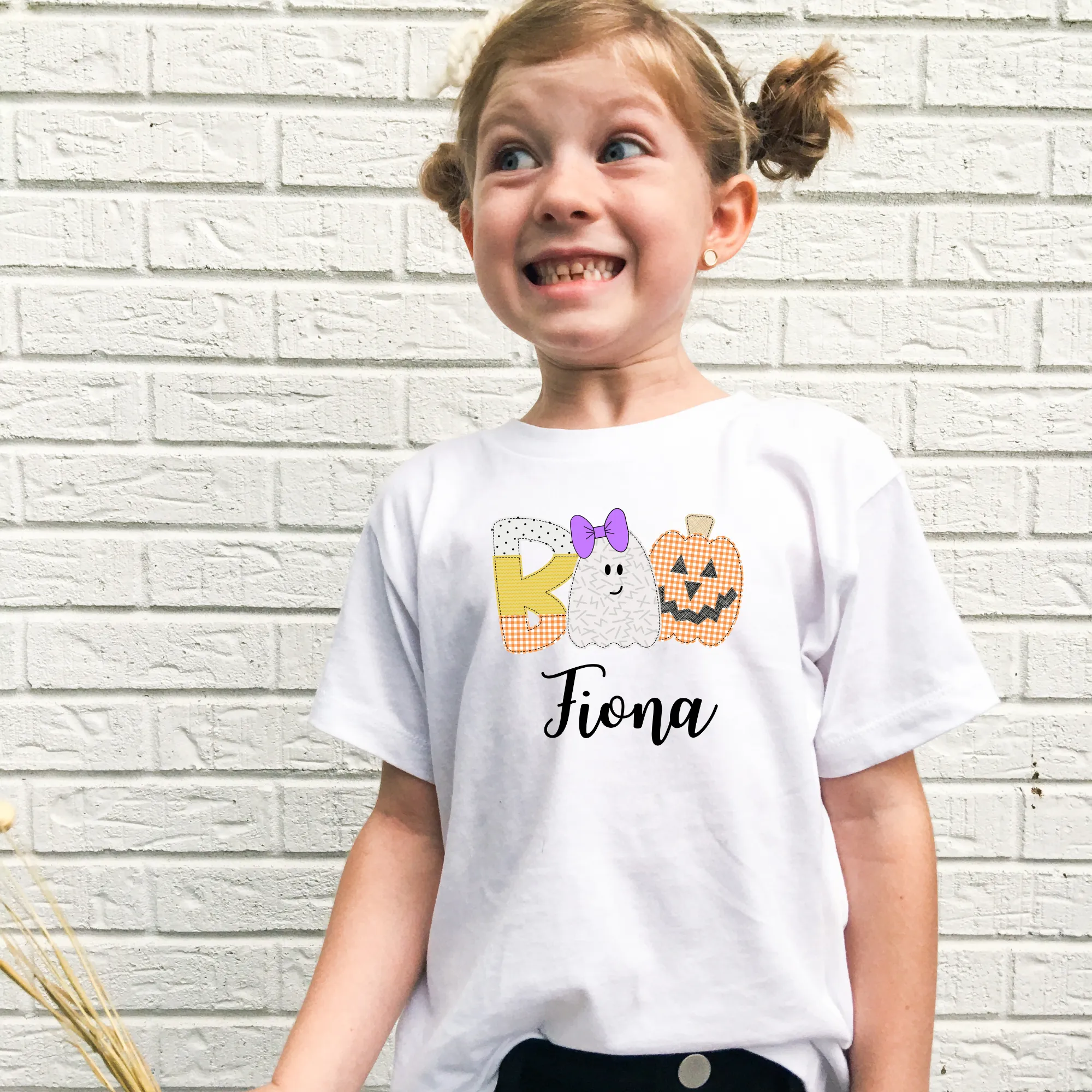 Personalized Halloween Boo Shirt for Girls