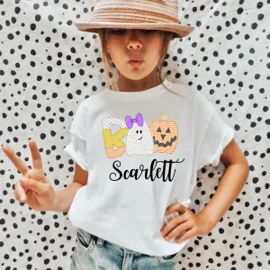 Personalized Halloween Boo Shirt for Girls