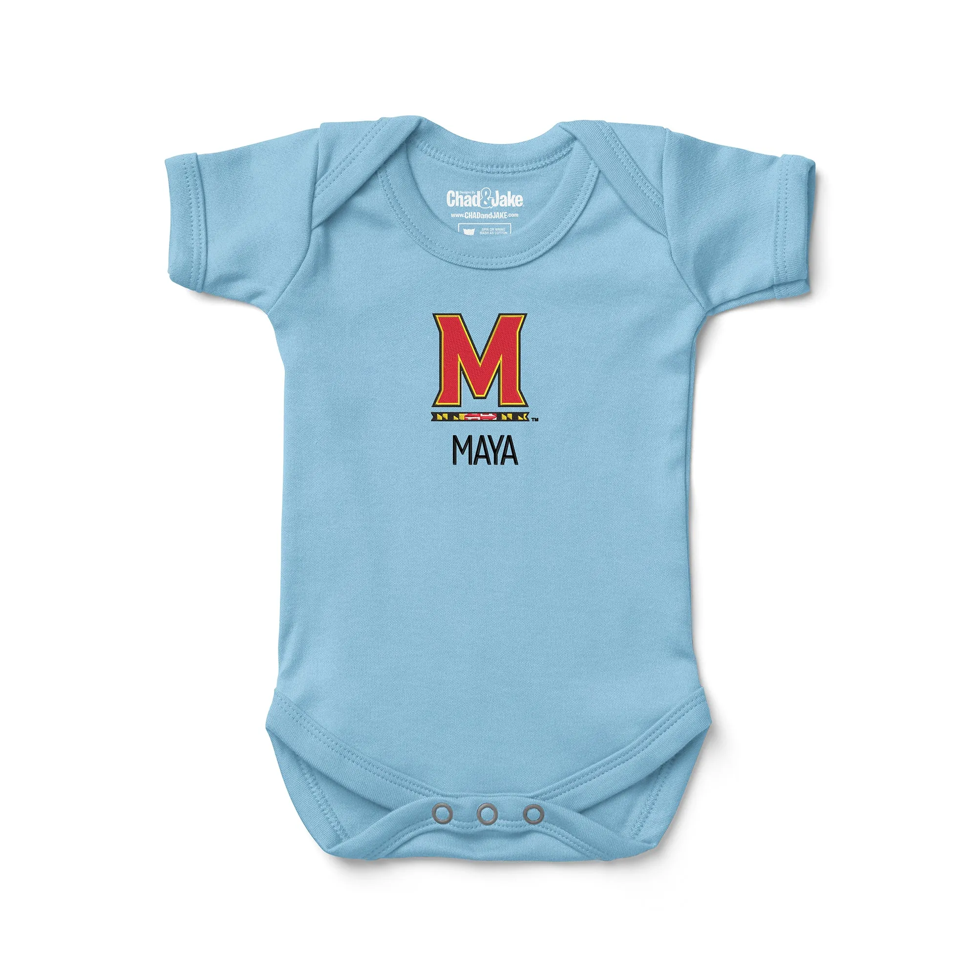 Personalized Maryland Terrapins M Bodysuit