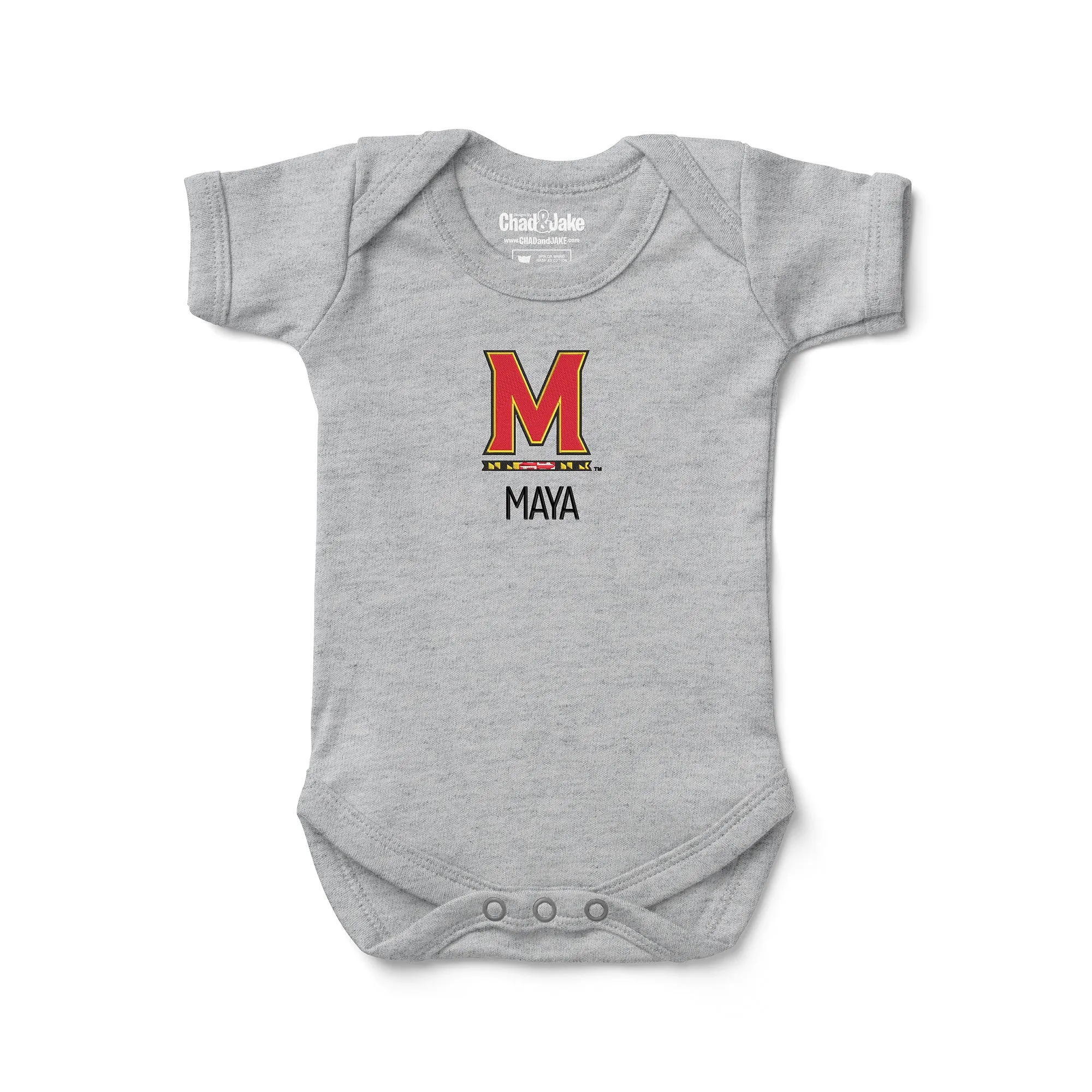 Personalized Maryland Terrapins M Bodysuit