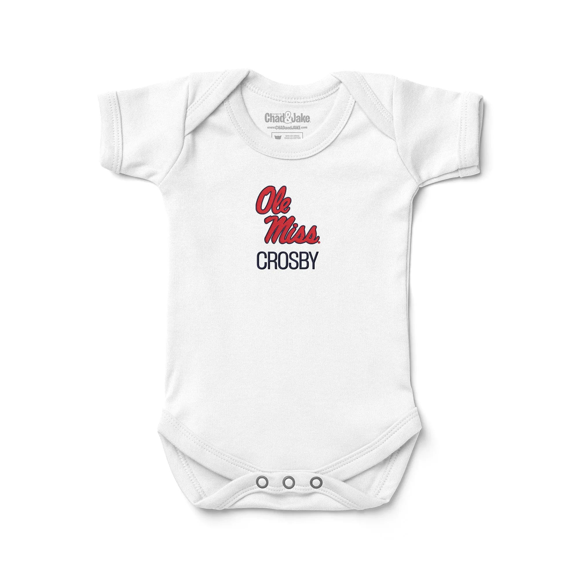 Personalized Ole Miss Rebels Bodysuit