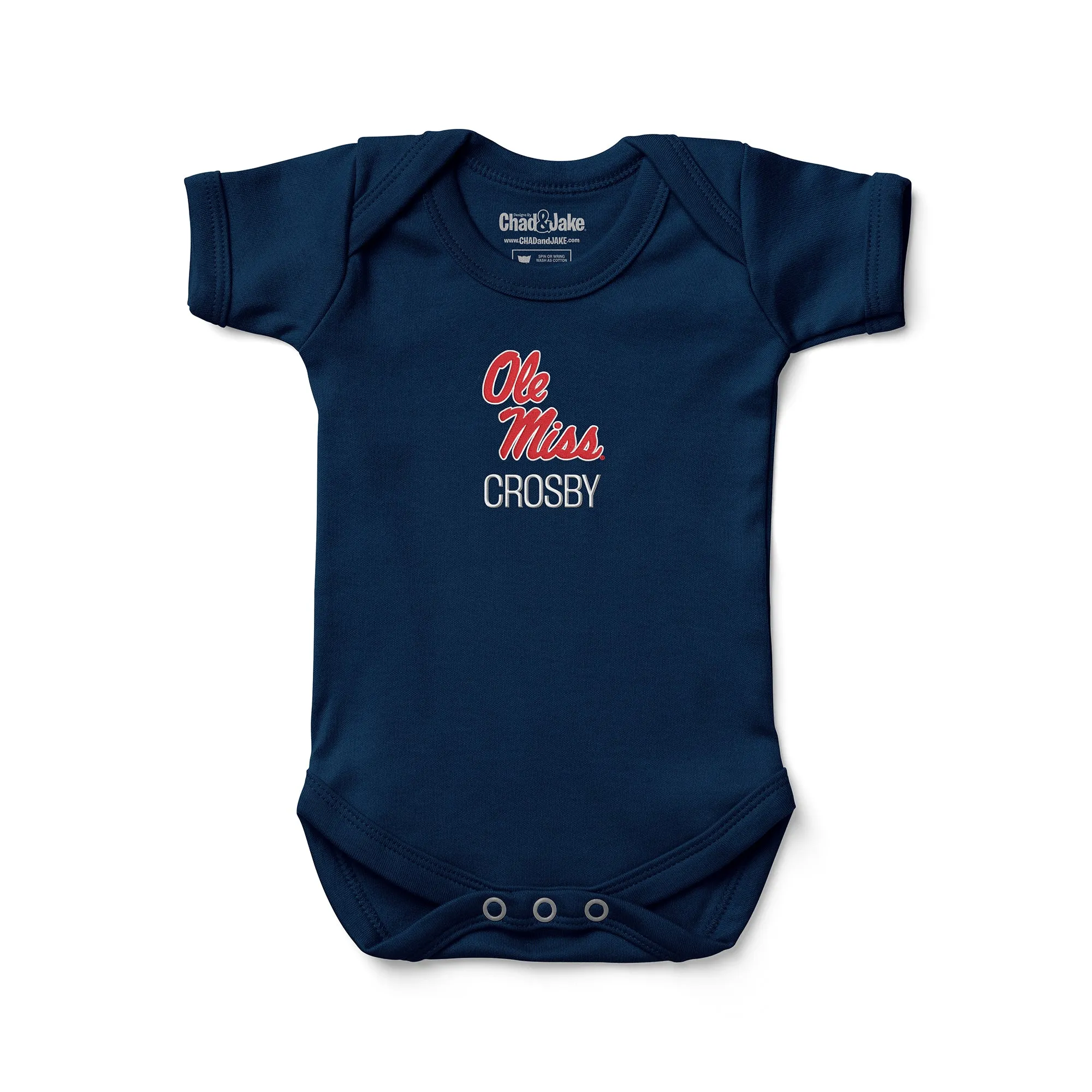 Personalized Ole Miss Rebels Bodysuit